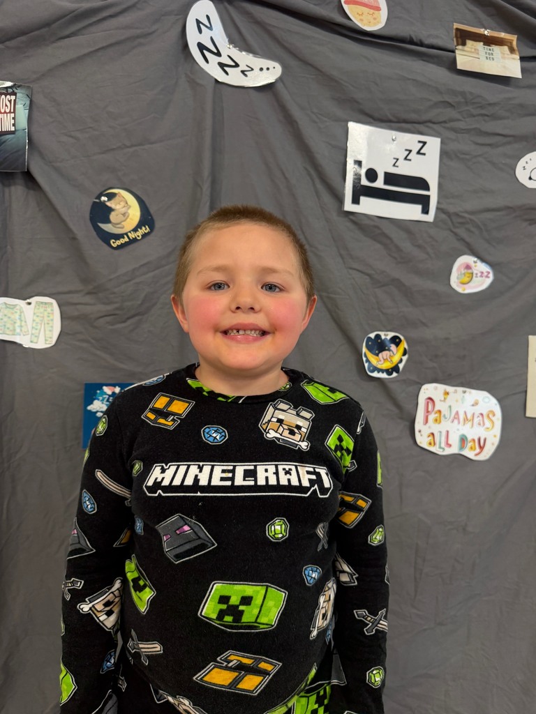 students posing in their pj's