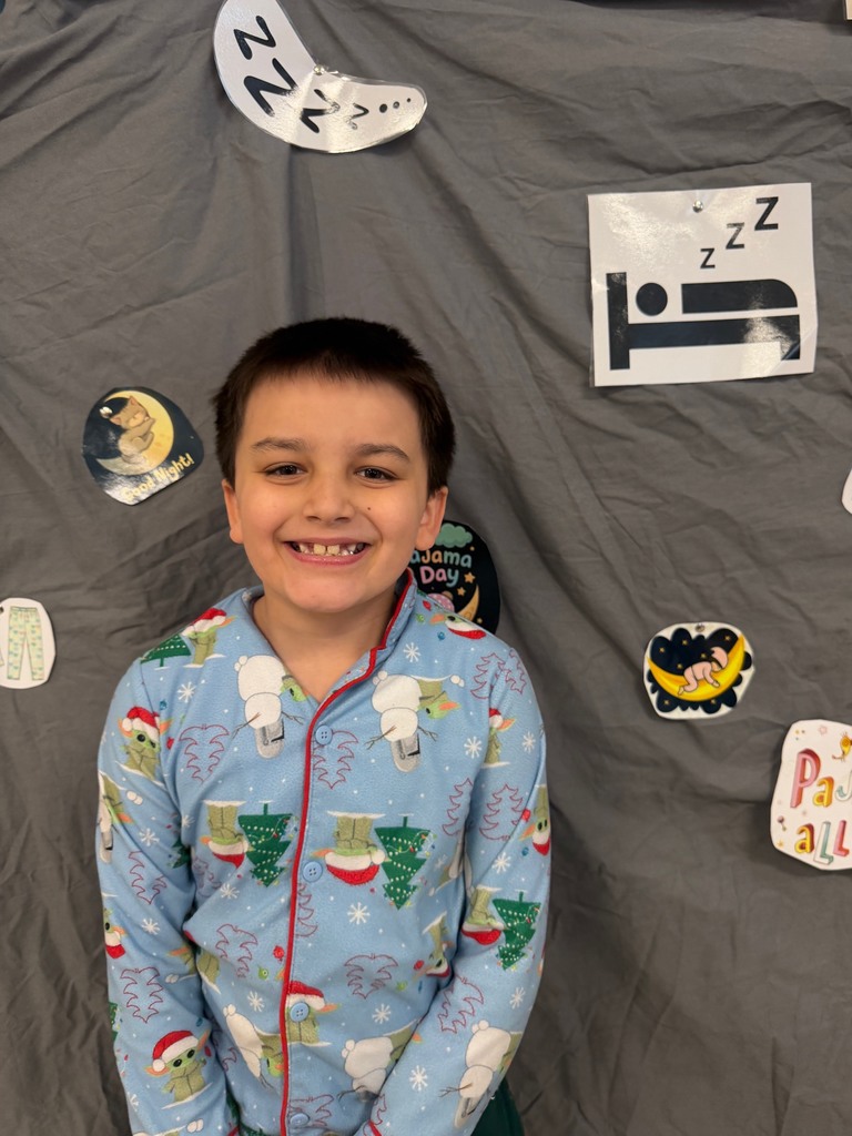 students posing in their pj's