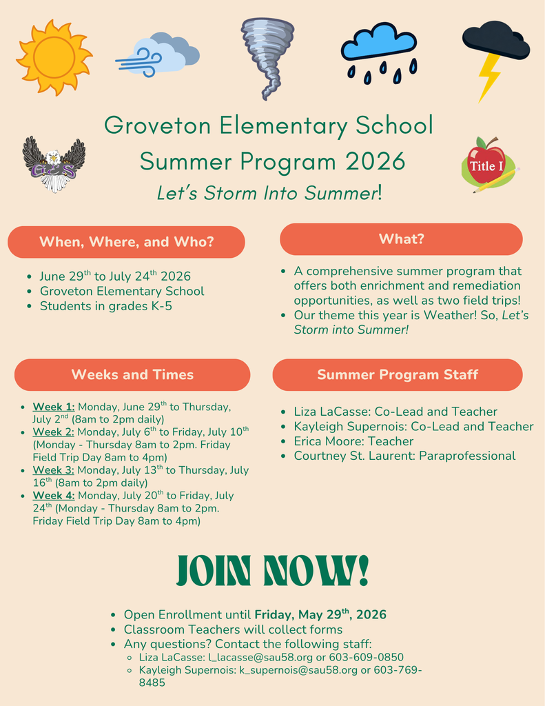 Summer Program Flyer 