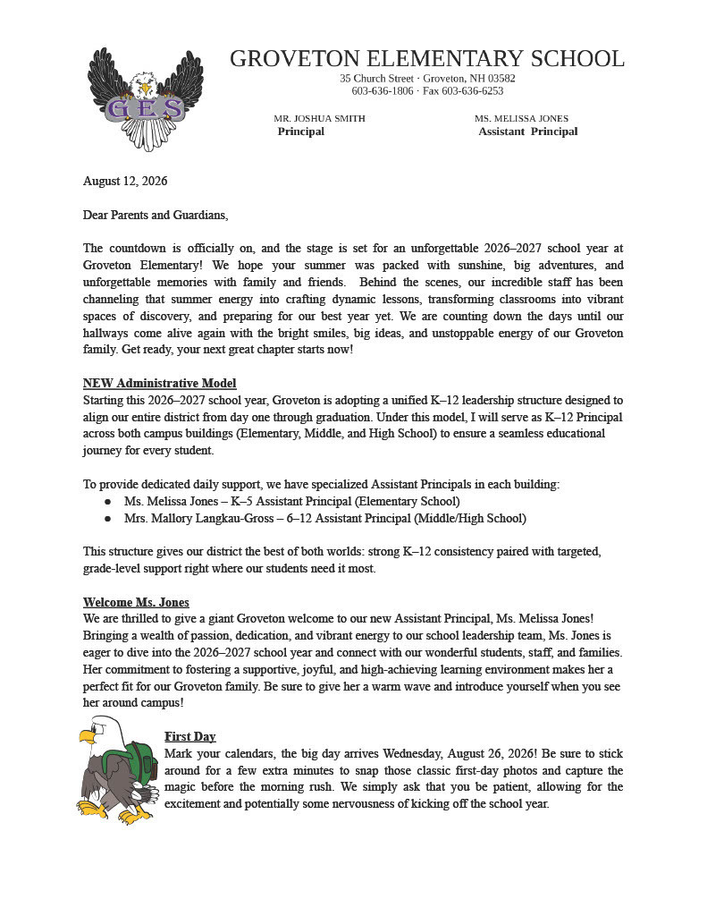 Welcome Pg. 1