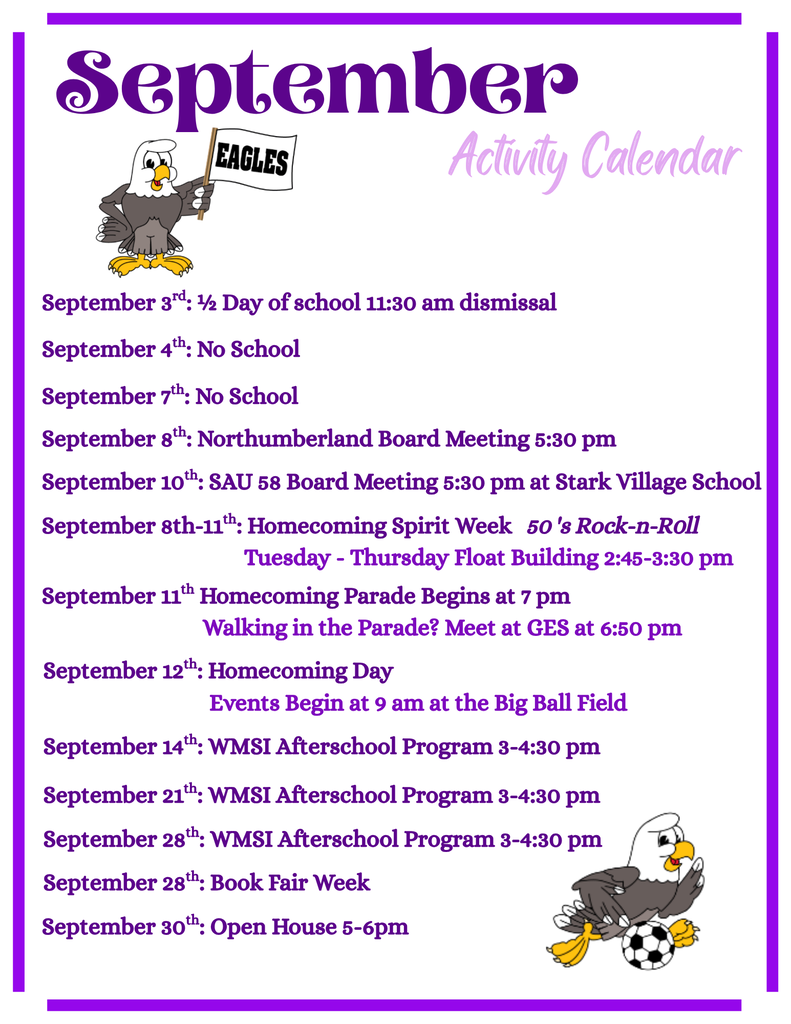 September Activities 