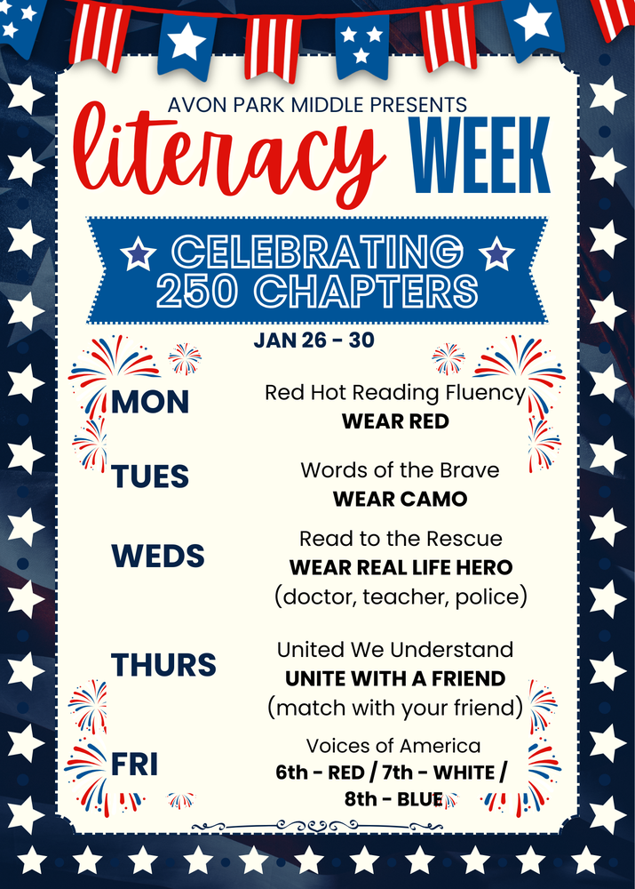Literacy week dress up days