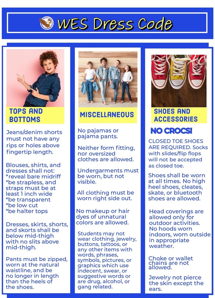 WES Dress code flyer