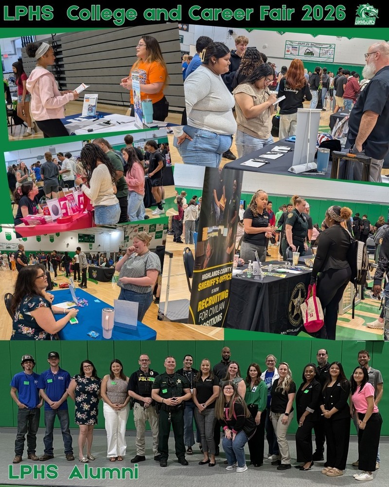 Multiple collage of career fair images
