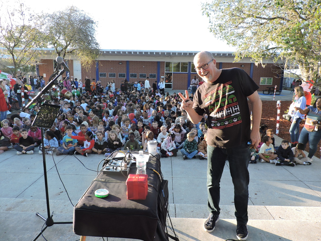 Harry Havery and FWE students