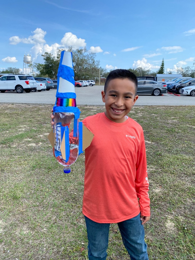 Students with bottle rockets