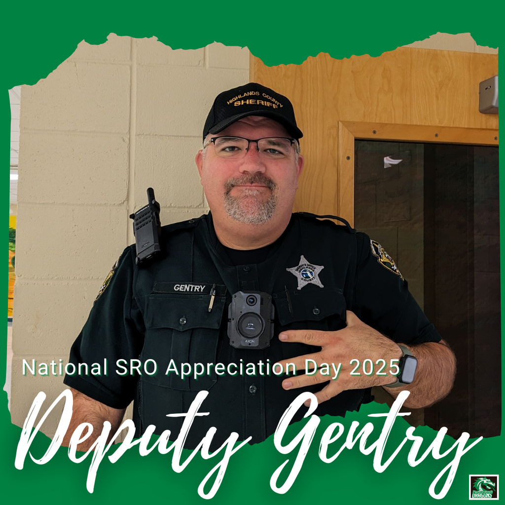 National SRO Appreciation Day 2025 Deputy Gentry