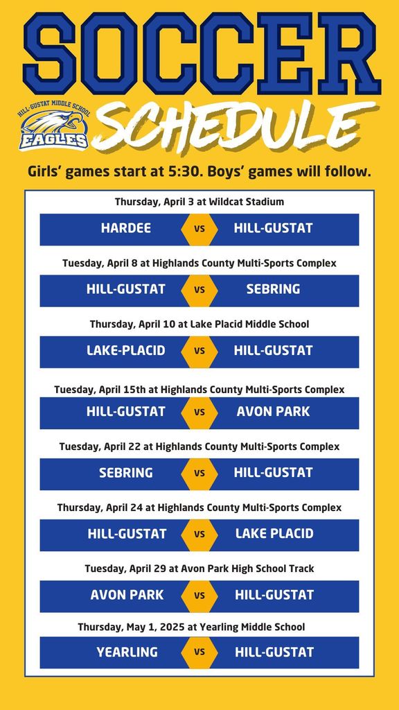 Soccer Schedule
