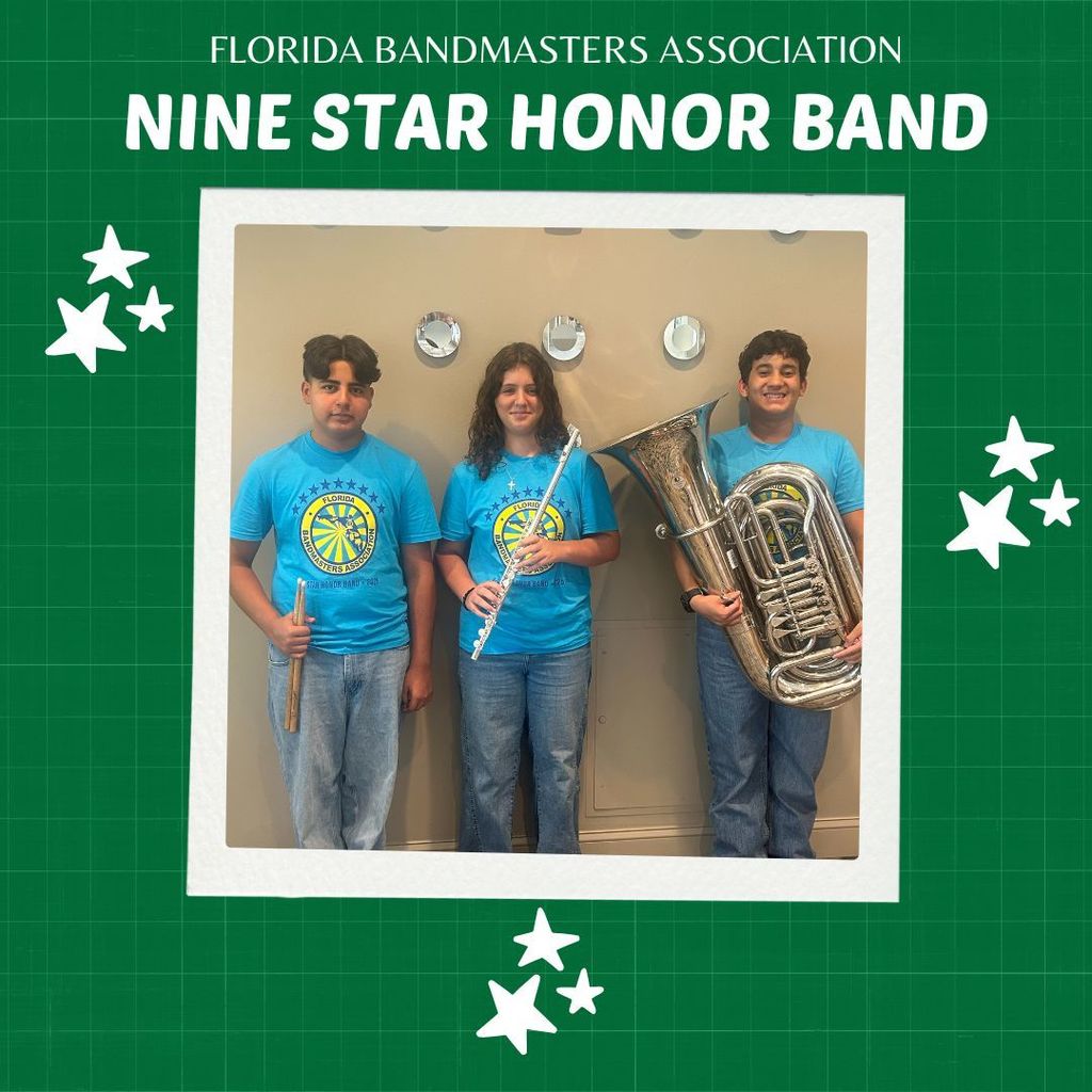 Picture of 3 students who earned award.
