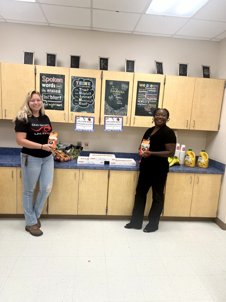 Rotary members dropping off their donuts, juice and so much more
