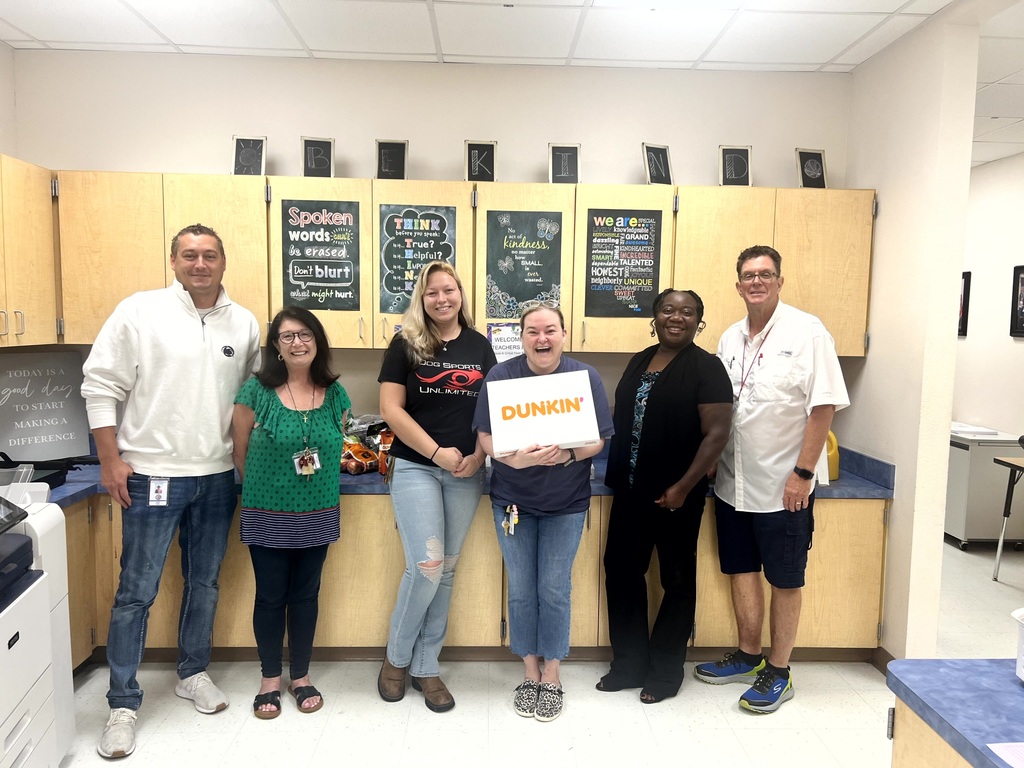 Rotary members dropping off their donuts, juice and so much more