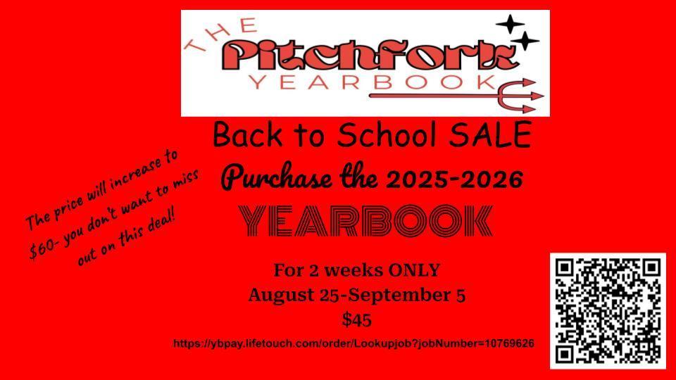 Yearbook Sale!