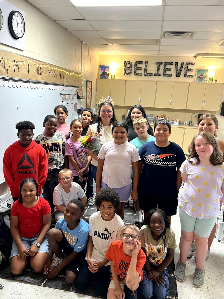 Mrs. Jackson with her class