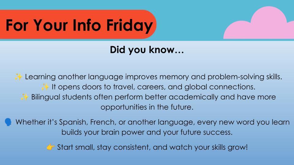 For Your Info Friday