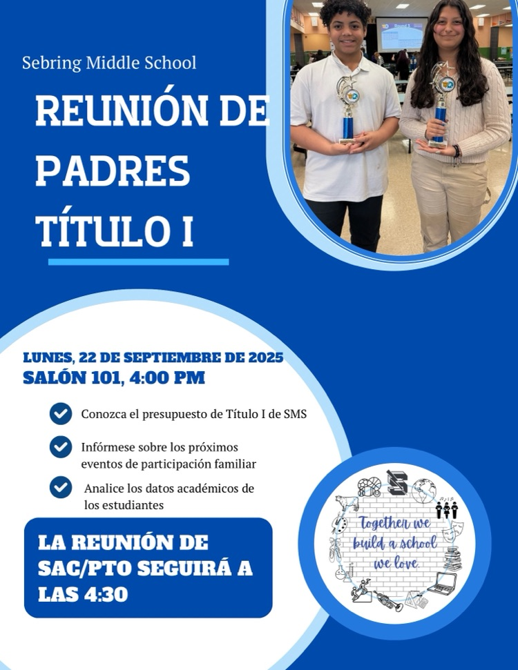 Spanish version of flyer. All information is in the post. 