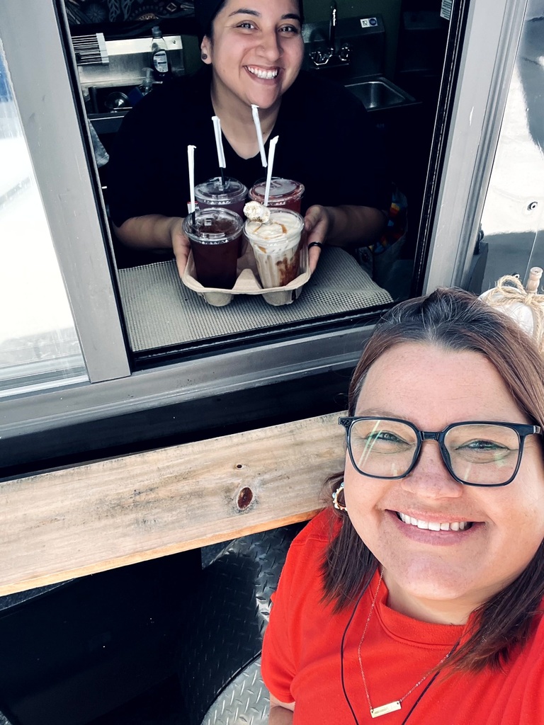 The Brew Crew serving up beverages to  MES Staff.