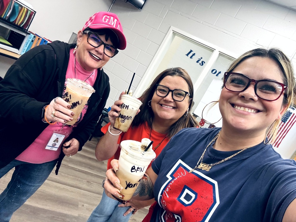 The Brew Crew serving up beverages to  MES Staff.