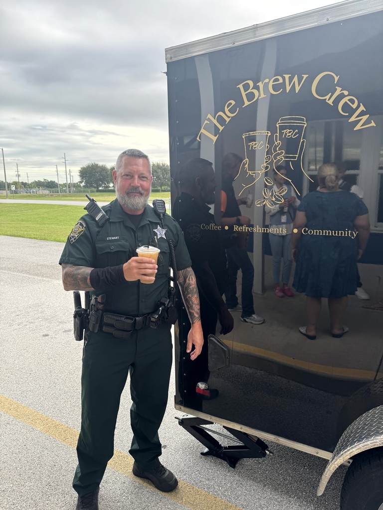 The Brew Crew serving up beverages to  MES Staff.