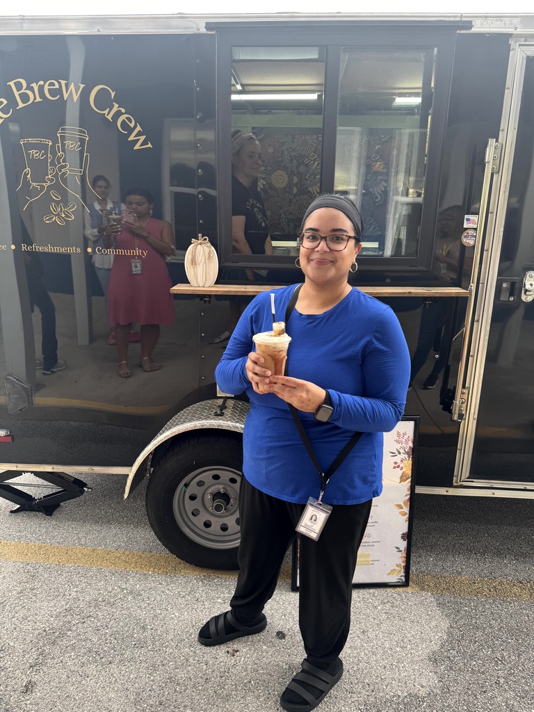 The Brew Crew serving up beverages to  MES Staff.