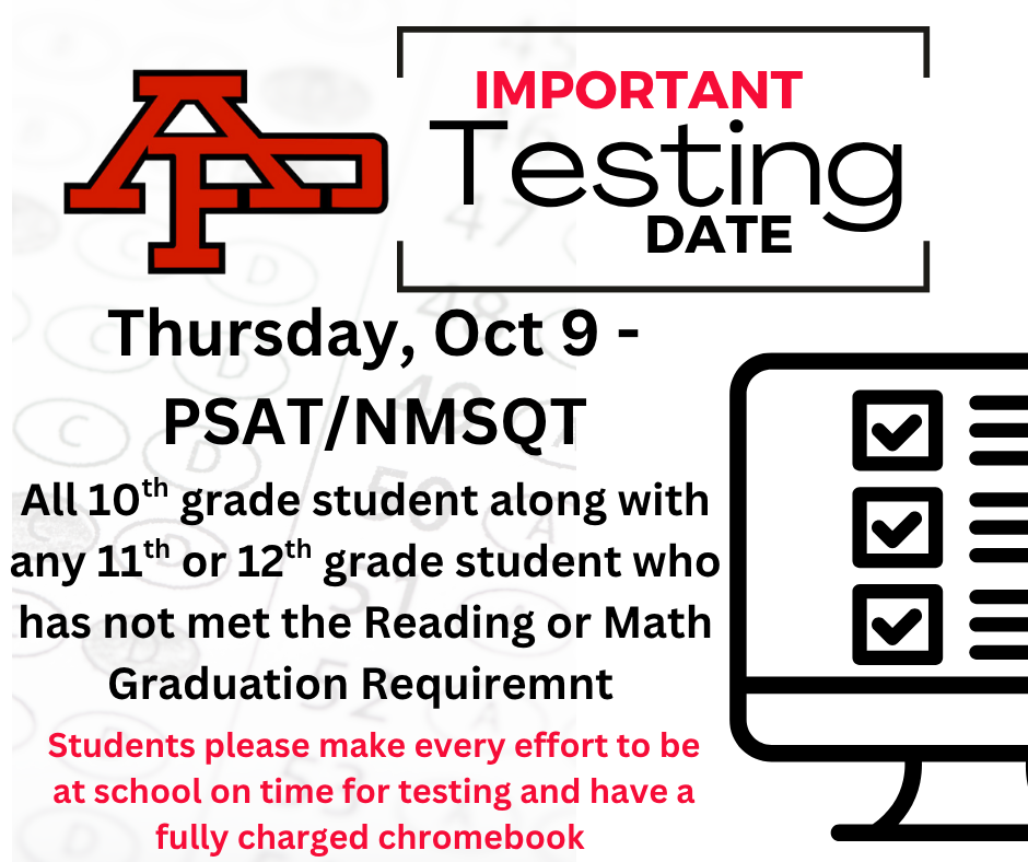 PSAT/NMQST Test coming soon