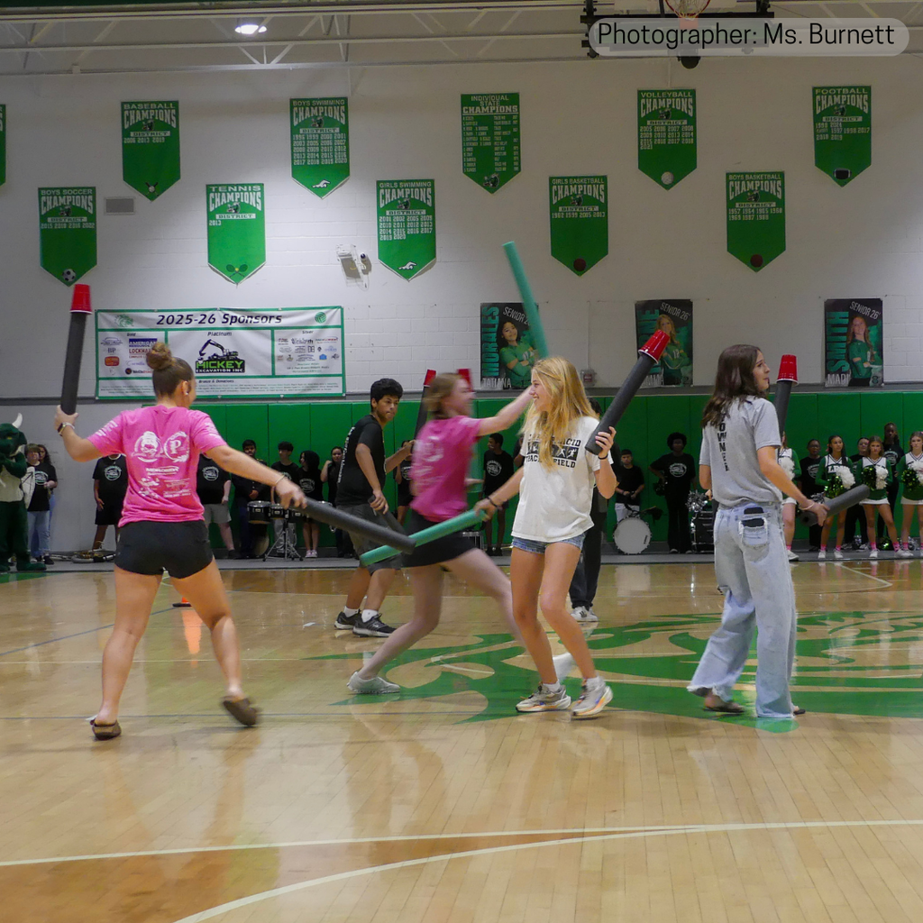 Pep Rally noodle game