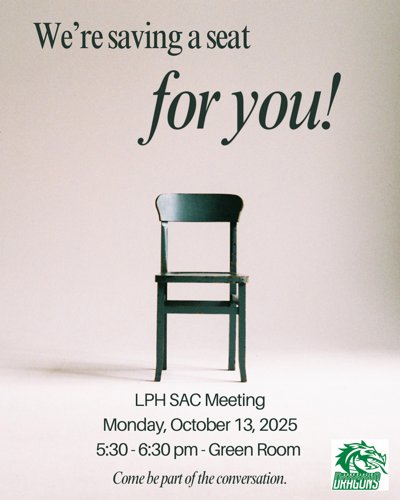 LPH SAC Meeting Monday, October 13, 2025 5:30 - 6:30 pm - Green Room