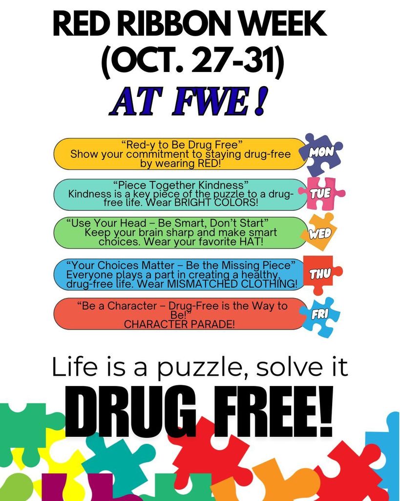 Red Ribbon Week begins October 27th!