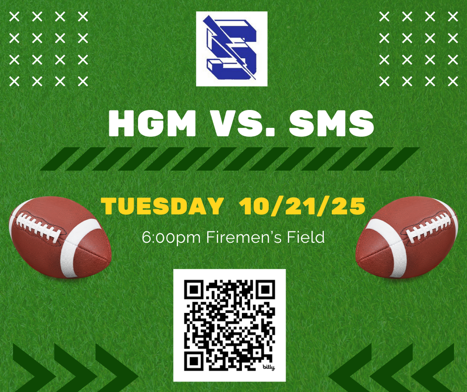 HGM vs. SMS Tuesday 10/21/25 6:00 pm Firemen's Field (all information is in the post)