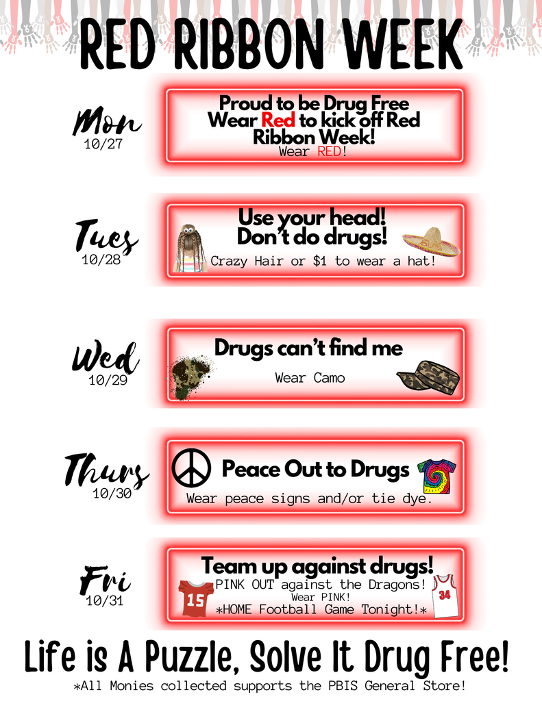 Red Ribbon Week begins October 27th!