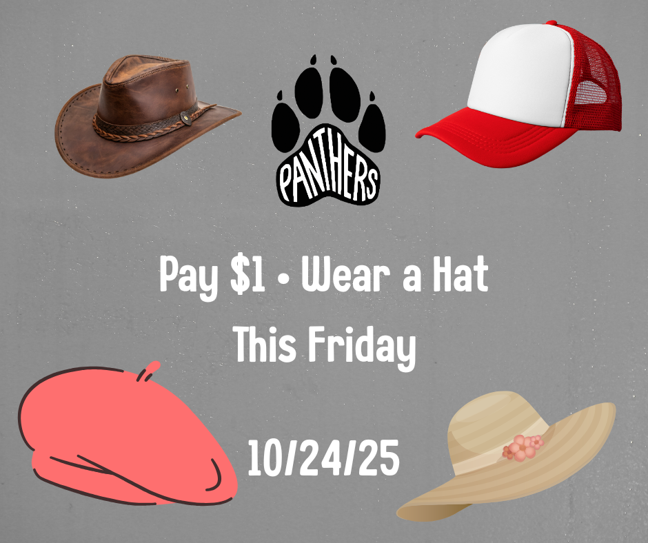 Pay $1 Wear a Hat Friday 10/24/25
