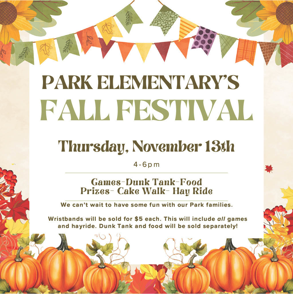 Fall Fest flyer, all information from the image is posted in the caption.