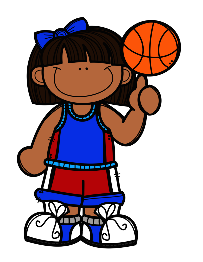 Girl with a basketball