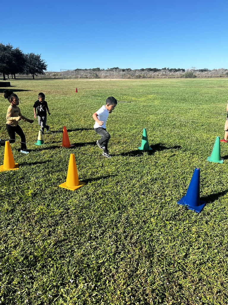 MES students at PE learning and practicing skills.