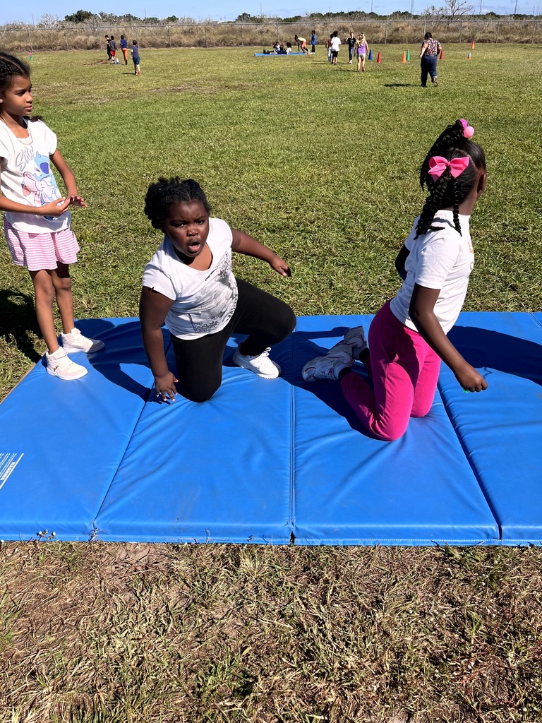 MES students at PE learning and practicing skills.