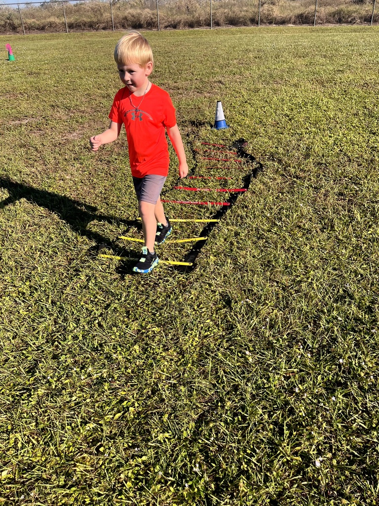 MES students at PE learning and practicing skills.