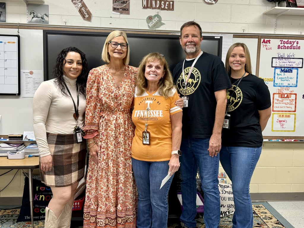 SBHC employees presenting CTE emplyees with mini grant awards