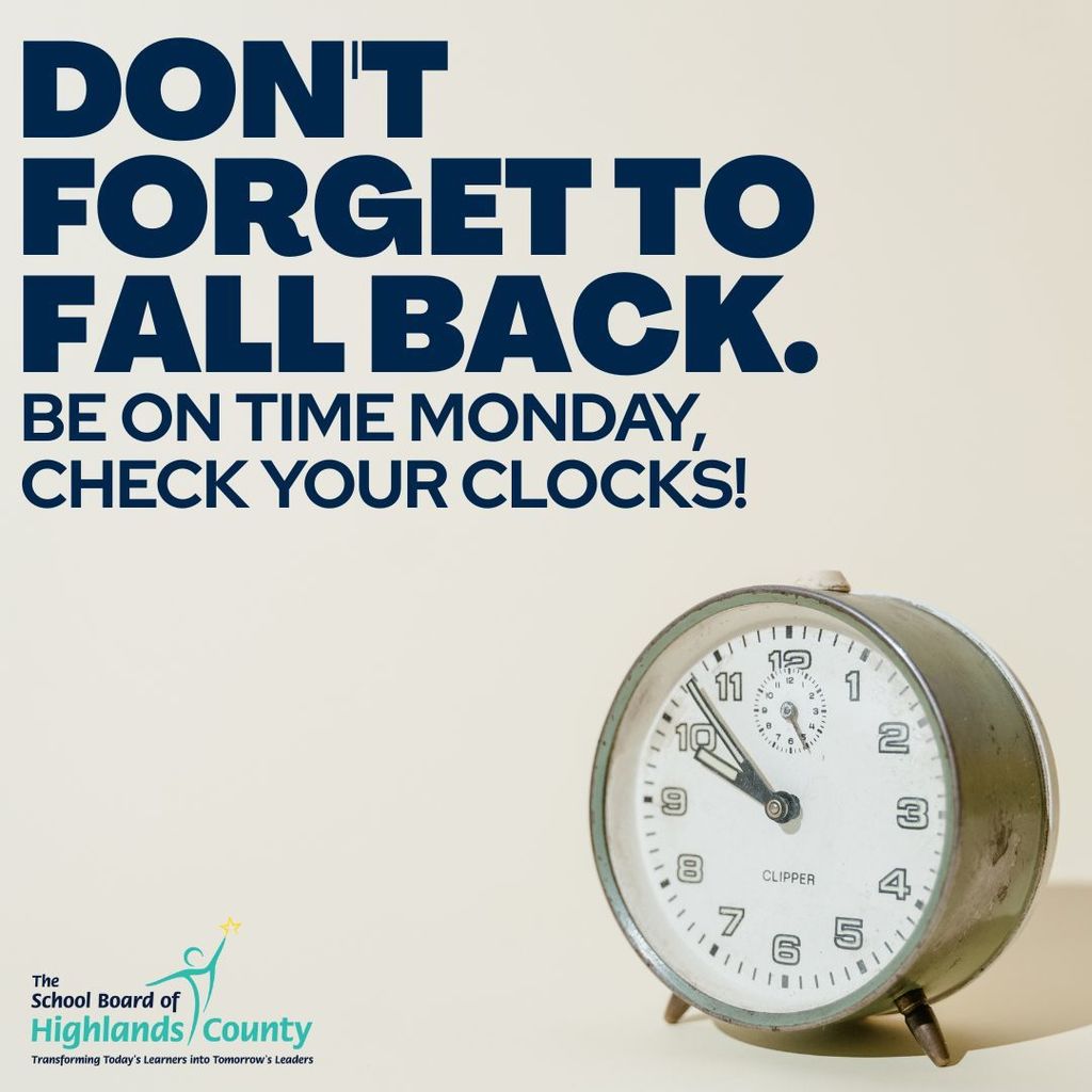 Don't forget to fall back.