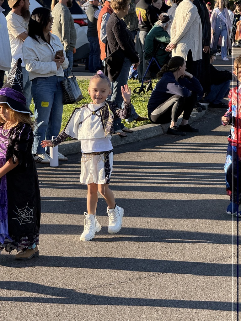 Photo of CTE Staff and Students in Character Parade