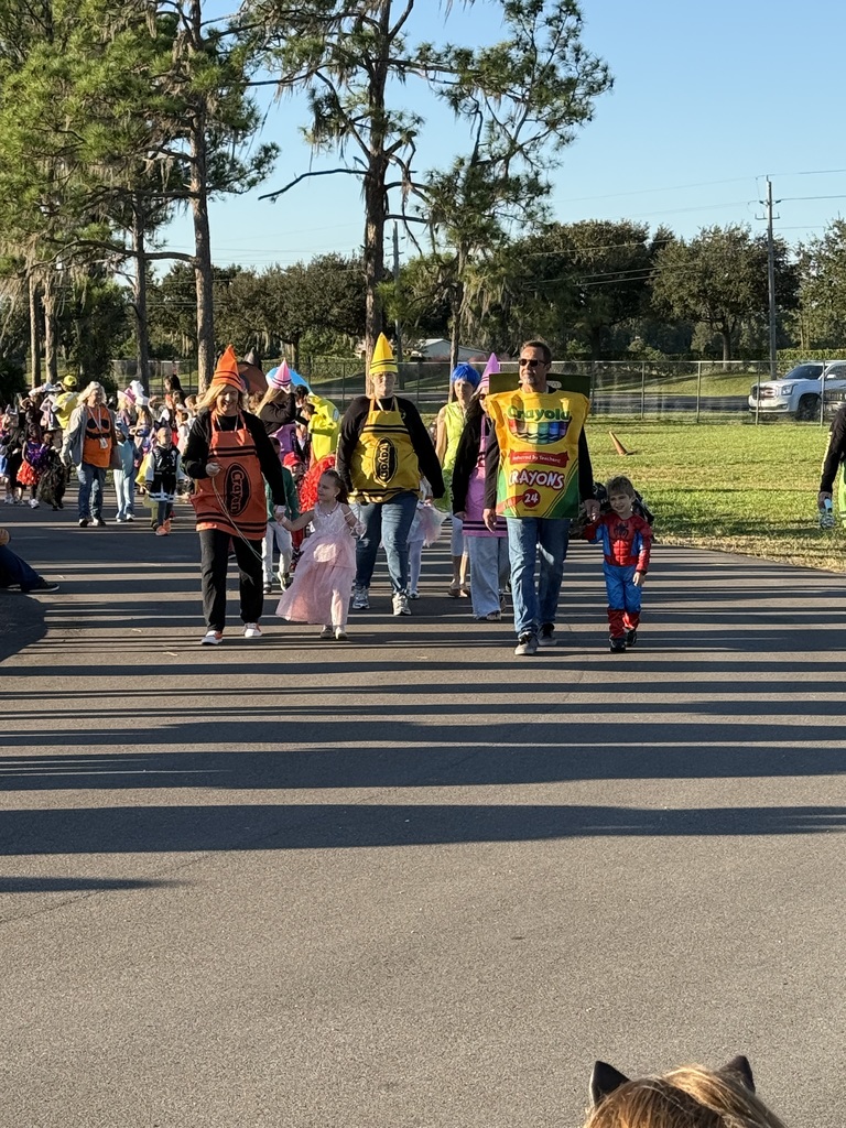 Photo of CTE Staff and Students in Character Parade