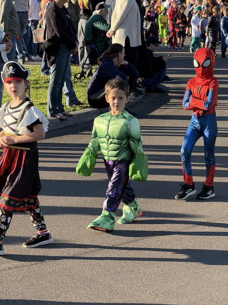 Photo of CTE Staff and Students in Character Parade