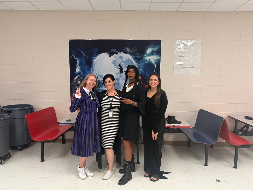 students dancing at boo bash