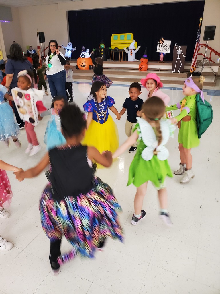 students dancing at boo bash