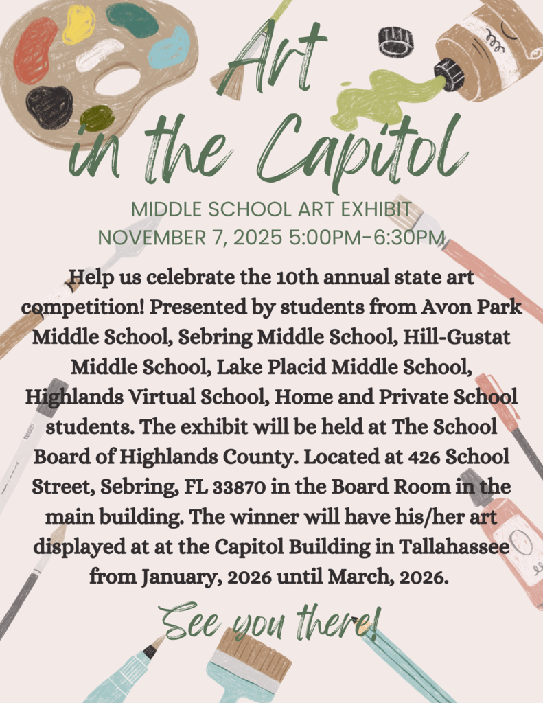 Art in the Capitol Exhibit Flyer