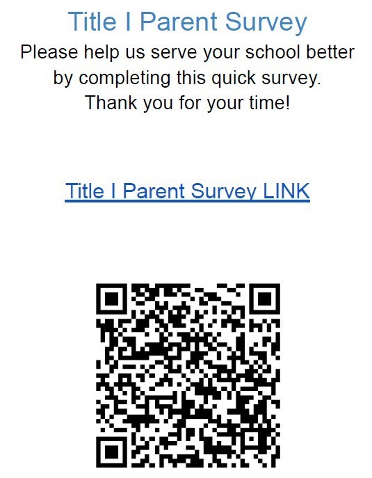 Title I Parent Survey Link