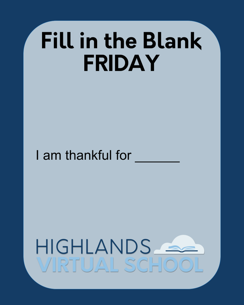 Fill in the Blank Friday! I am thankful for ________.