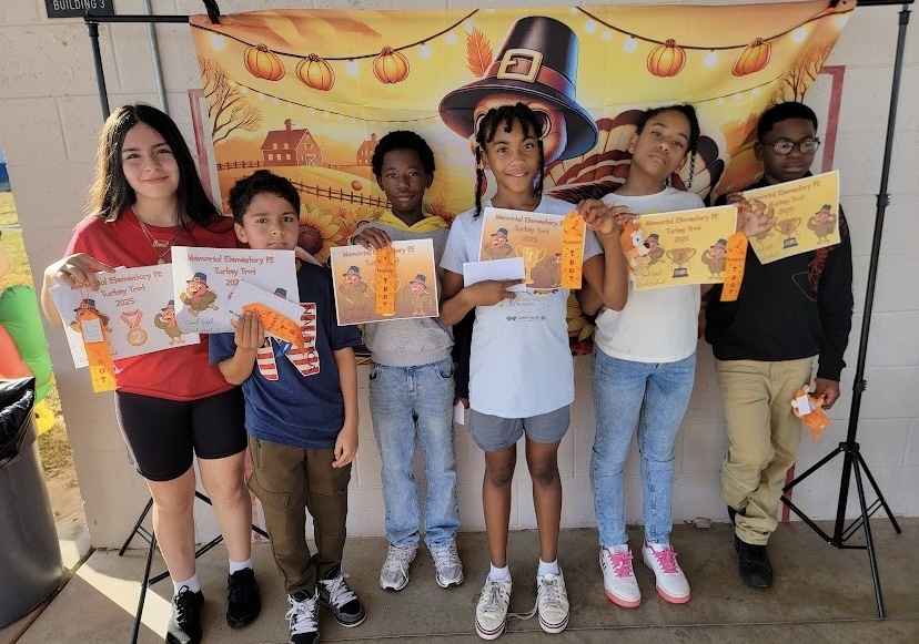 MES 1st PE Turkey Trot winners 2025.