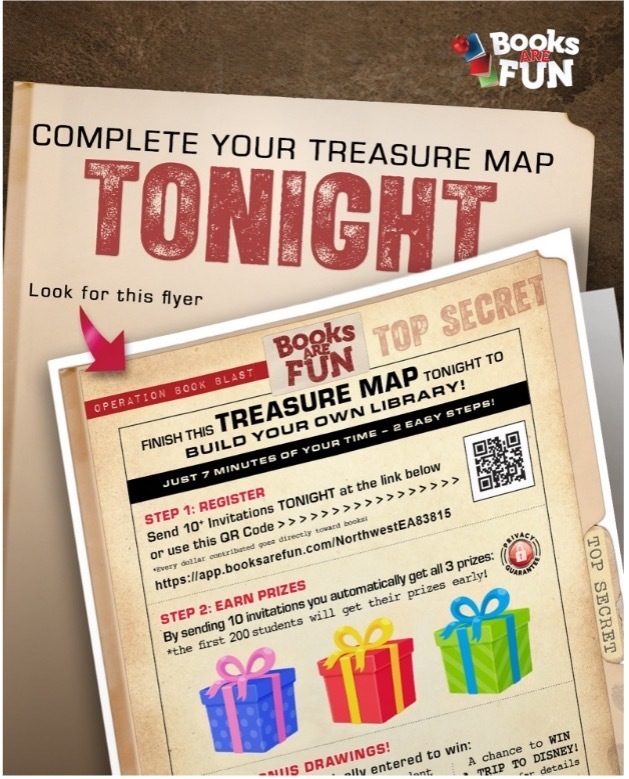 Complete your Treasure Map Tonight!