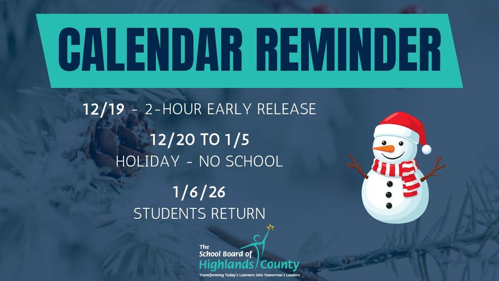 Winter calendar dates