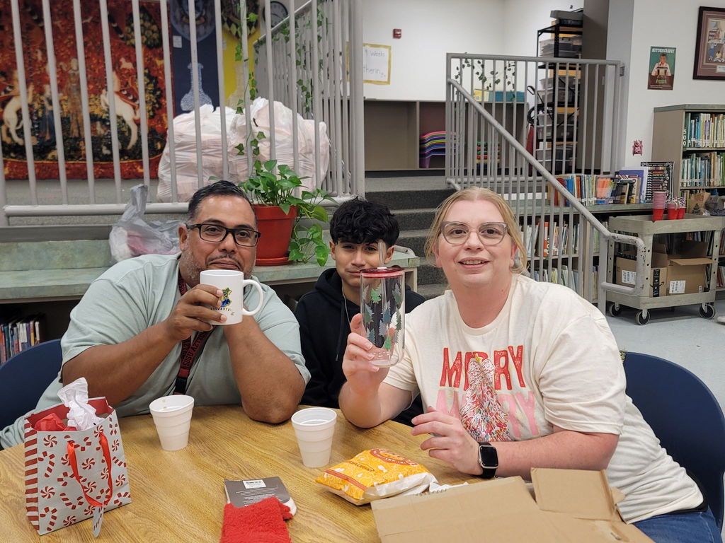 AES Staff having a nice time at the Staff Christmas party.