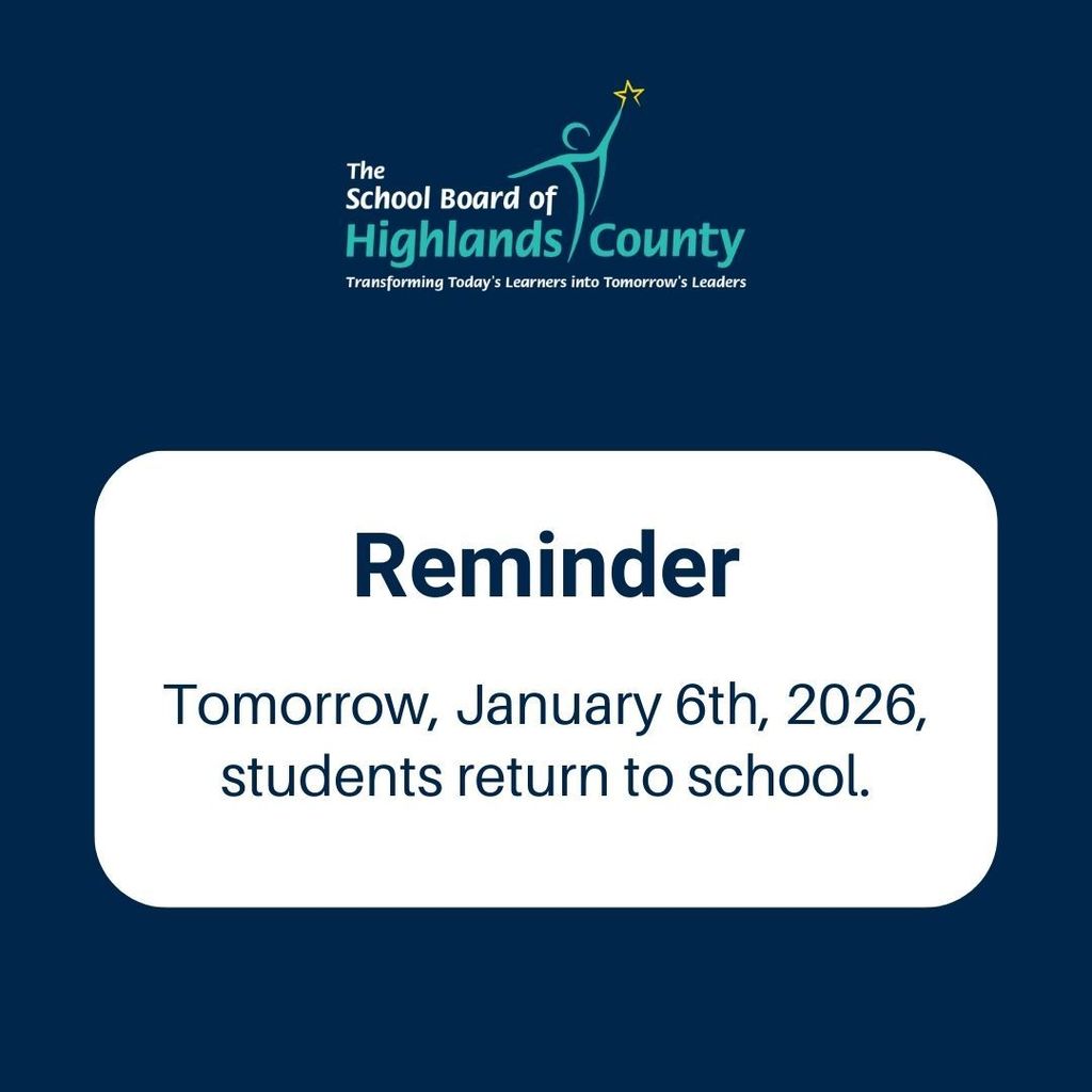 1/6/26 - students return to school
